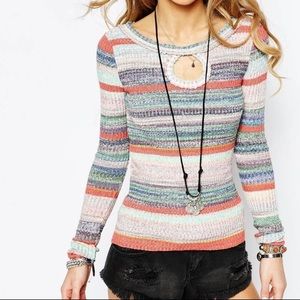 Free People Sunshine Dreamer Circle Sweater
